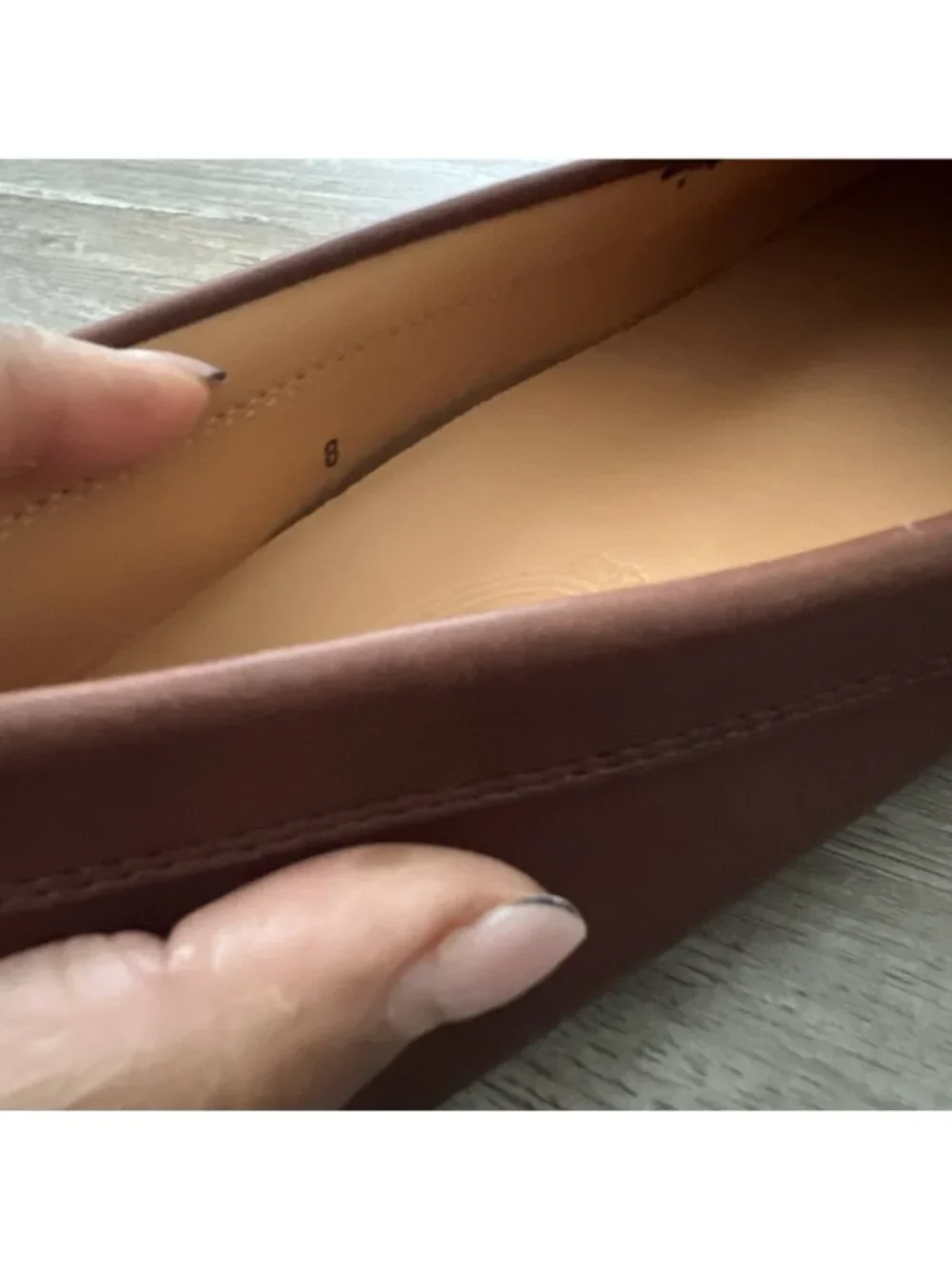 Tod's City Gommino Leather Penny Loafers Mens US 9 Cuoio Brown Slip On Italy New